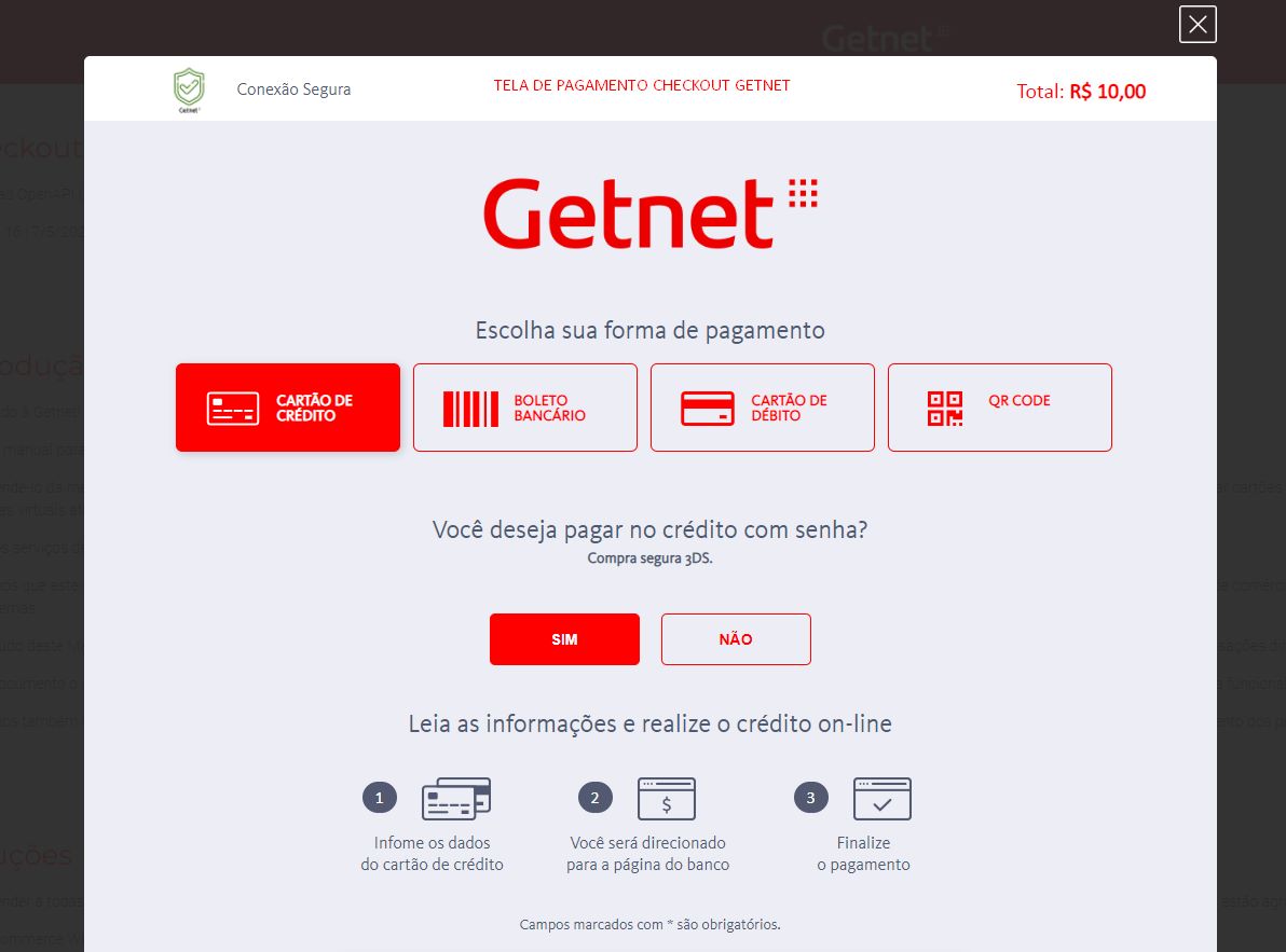 GetNet (Checkout Transparente) para PrestaShop