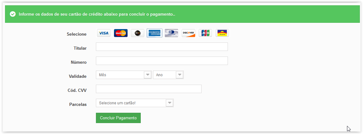 Módulo de Pagamento AzPay Transparente para Lojas Prestashop